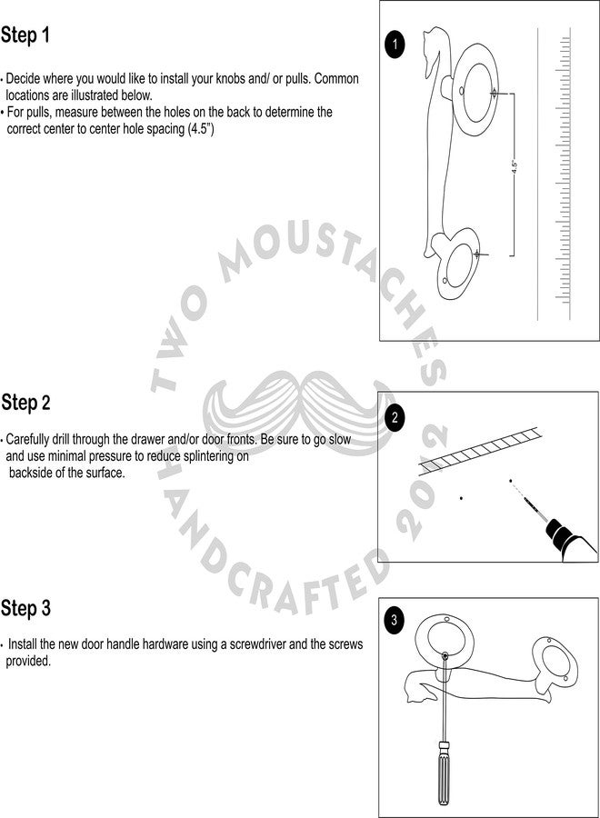 Two Moustaches Peacock Design Brass Door Handle Pair, Brass Door Pulls, Main Door Handles, Door Handles for Home & Office, Door Handle Pair, Antique Brown, Pack of 2, Standard - Image 4